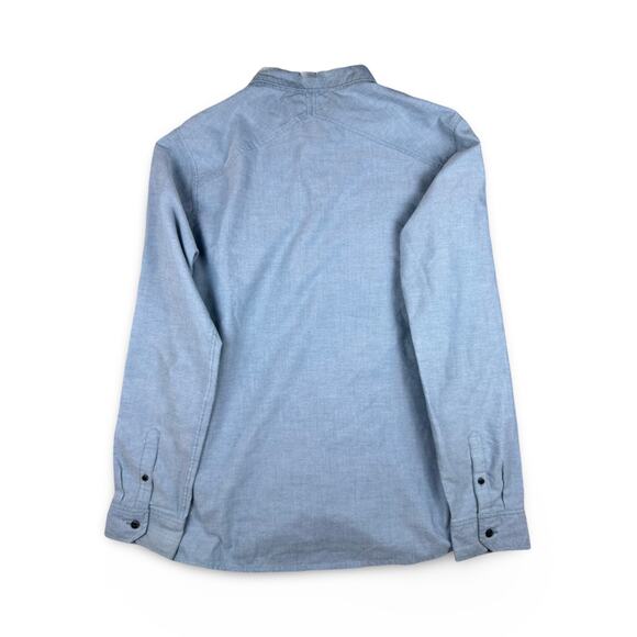 Roark Well Worn Blue Long Sleeve Classic Fit Men's Medium Oxford Button Up Shirt - Picture 3 of 7